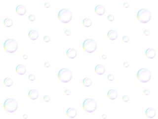 シャボン玉のシームレスパター  B-1