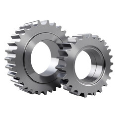 Interlocking Gears with a transparent background