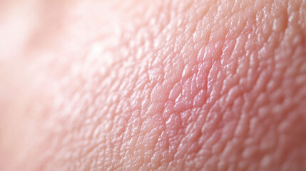 Fototapeta premium Smooth and textured close up of human skin, showcasing natural patterns and tones. image highlights intricate details and variations in skin texture, evoking sense of realism and intimacy