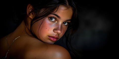 Naklejka premium portrait of a young woman