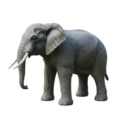 Obraz premium African Elephant Wildlife Animal Majestic Nature Grey Strong Powerful Zoo Big Tusks Fauna Image