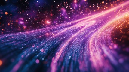 Obraz premium Colorful Cosmic Energy Stream