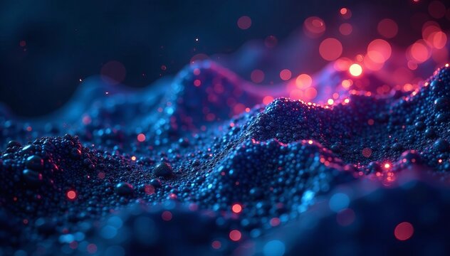 Dark and mysterious fluid backdrop with shimmering metallic accents, minimalist, backdrop