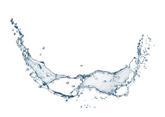 抽象的な青い水しぶきの3dイラスト