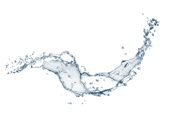 抽象的な青い水しぶきの3dイラスト