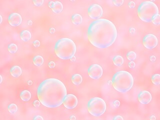 シャボン玉のシームレスパターン　C-5