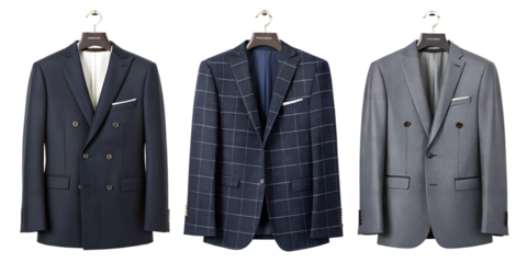 set of stylish business suits isolated on a white background png