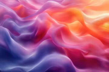 Fototapeta premium Abstract colorful waves in a digitally rendered and textured form