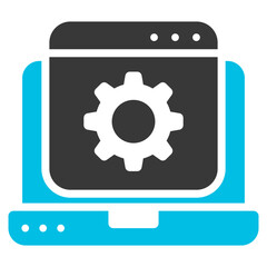 Platform Glyph Blue Grey Icon