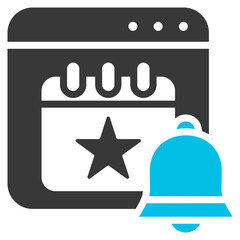 Event App Glyph Blue Grey Icon