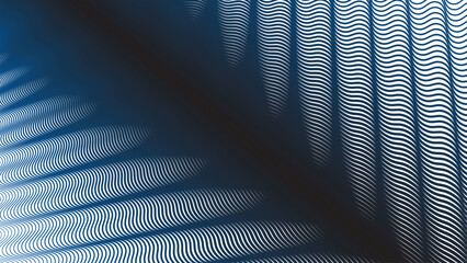 Dark blue wave stripes pattern abstract background