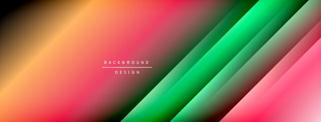 Dynamic shadow lines with gradient colors geometric background