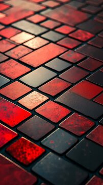 Red brick pavement texture, background, design