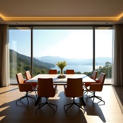 Fototapeta premium Stylish meeting rooms and lounges
