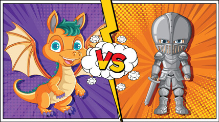 Dragon and Knight Showdown