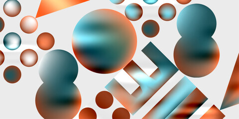 Triangles, circles, squares, rectangles design. Vector Illustration For Wallpaper, Banner, Background, Card, Book Illustration, landing page