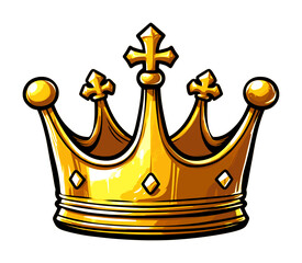 king crown - comic style - drawing (artwork 1)