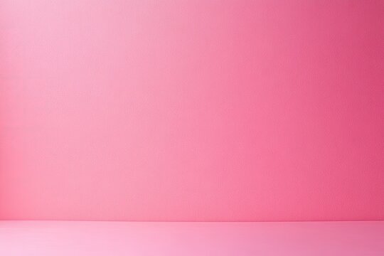 Empty pink studio backdrop for product display