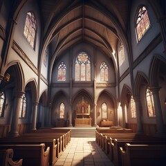 Obraz premium Interior of church