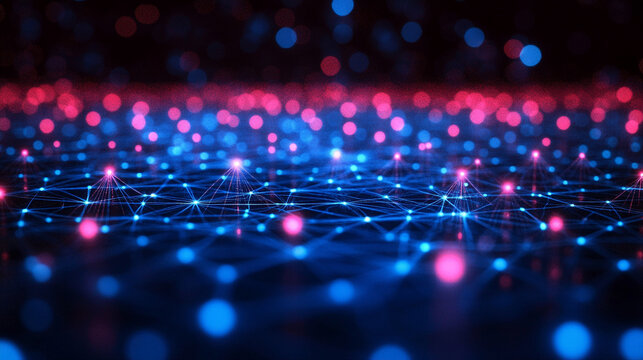 A conceptual digital representation of AI-driven quantum machine learning models analyzing climate data and optimizing energy efficiency, symbolizing innovation, sustainability, and advanced computing