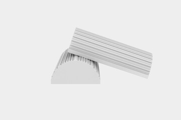 sponge for cleaning and washing car isolated on white background. 3d illustration