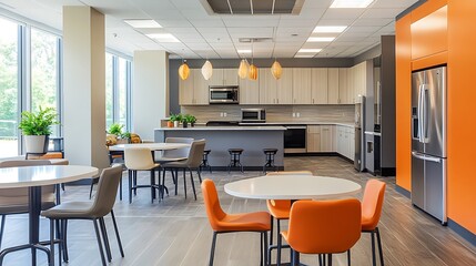Modern Office Breakroom Design: Stylish and Functional Workspace