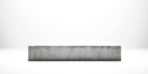 White cement block with a grey surface