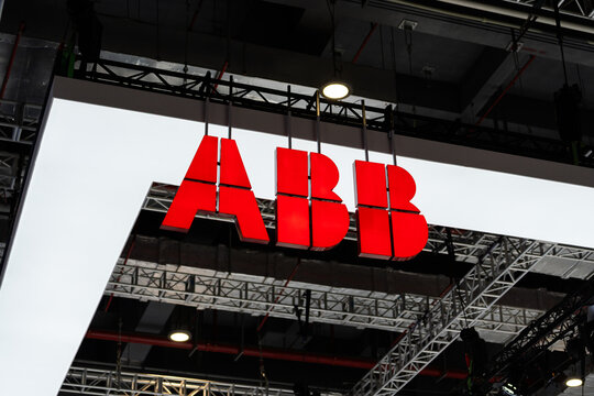 September 25, 2024, ABB logo at China Industrial Expo,at Shanghai China