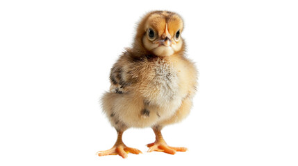 Fototapeta premium Baby chicken standing on transparent background