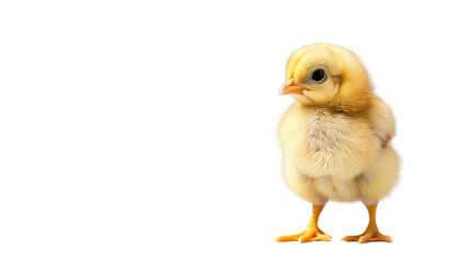 Obraz premium Baby chicken standing on transparent background