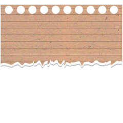 torn paper ontransparant  background
