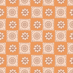 Seamless Floral Pattern in vector.Wild flowers, leaves, branches, candies repeat pattern design set.Handmade. Motif,Wallpaper, fabric or design of gift paper. Vector illustration.Print for bed linens.