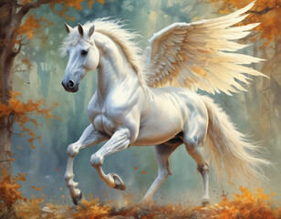 White Winged Horse Like Pegasus