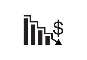 Obraz premium financial growth chart icon