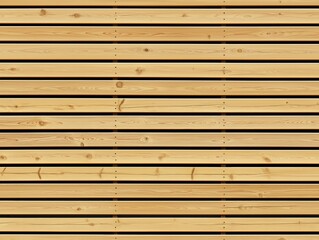 Fototapeta premium Smooth light wood wall with horizontal planks creating natural texture and warmth