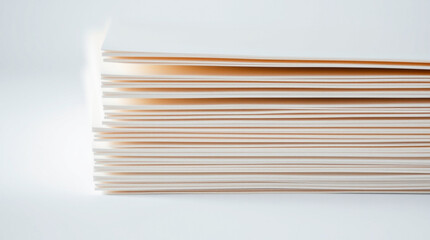Stack of High-Quality Paper with Sharp Edges for Printing – Generative AI