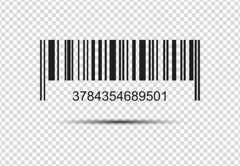 Barcode Realistic icon  vector illustration on background
