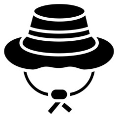 Fisherman Hat Icon Element For Design
