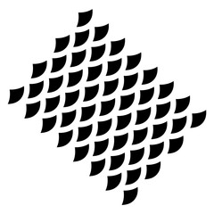 Fish Scales Icon Element For Design © Fitriatul