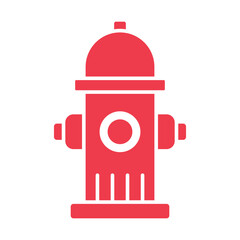 hydrant vector flat icon design
