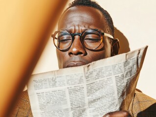 Analog Mindfulness Vintage Newsprint Culture - Millennial Professionals Intentional Morning Ritual of Slow Media Consumption and Contemplative Journalism