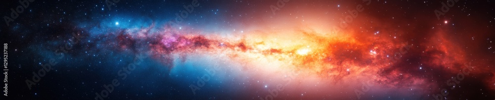 Poster cosmic horizons immersive 8k deep space visualization for astronomy, tech innovation and sci-fi digi