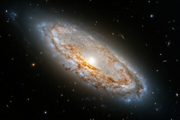 Fototapeta premium Cosmic Frontiers High-Resolution Spiral Galaxy Visualization - Immersive Astronomical Exploration for Next-Gen Science Communication and Space Tech Innovation