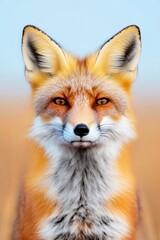 Fototapeta premium Resilient Nature Ethereal Fox Portrait Capturing Wildlife Adaptation and Eco-Conscious Storytelling for Conservation Media