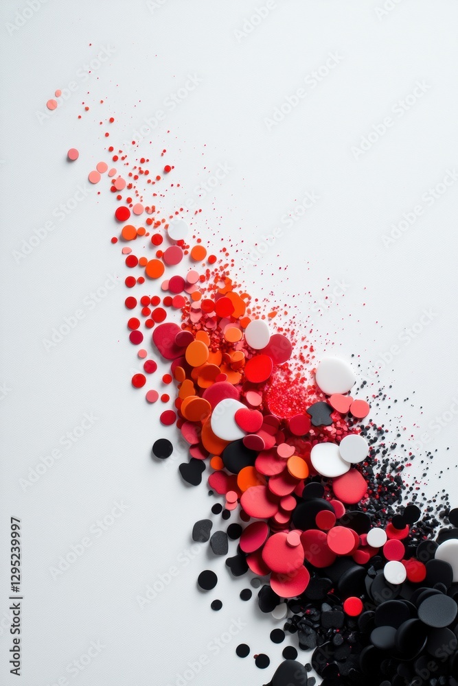 Poster Modular Network Visualization Abstract Gradient Color Burst Illustrating Dynamic Connectivity in Digital Transformation and Strategic Business Intelligence