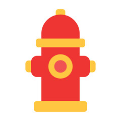 hydrant vector flat icon design