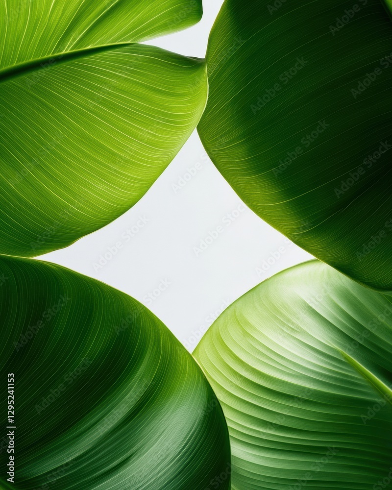 Poster verdant macro naturalism high-resolution botanical symmetry exploring biophilic design trends in ult