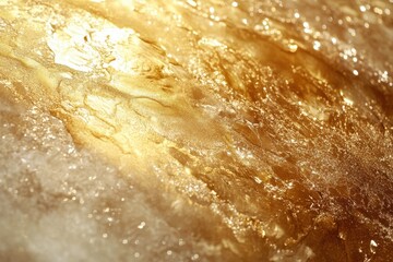 Obraz premium Abstract gold and white glitter texture. Ideal for luxury, beauty, and elegant designs.