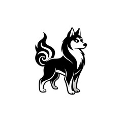 vector image of a dog