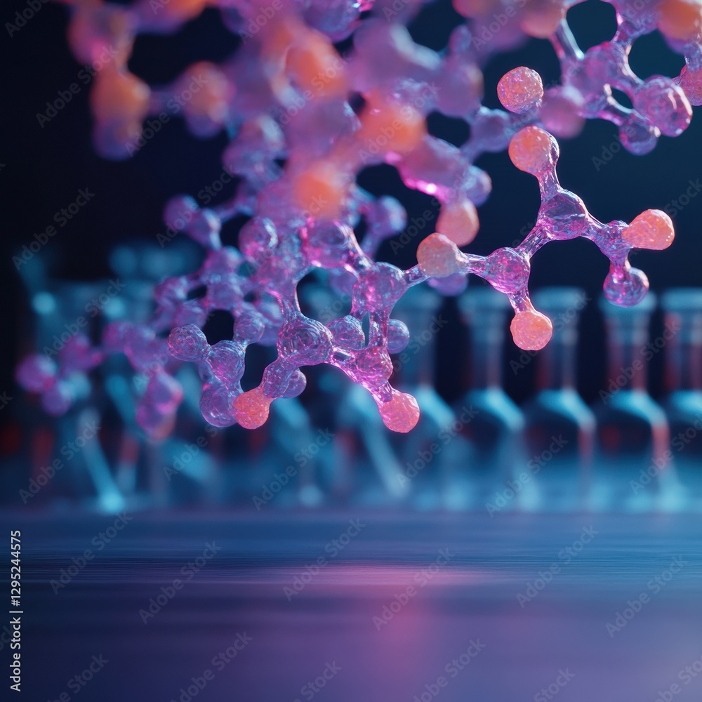 Poster neuromorphic ai visualization quantum molecular networks revealing cutting-edge neuroscience innovat